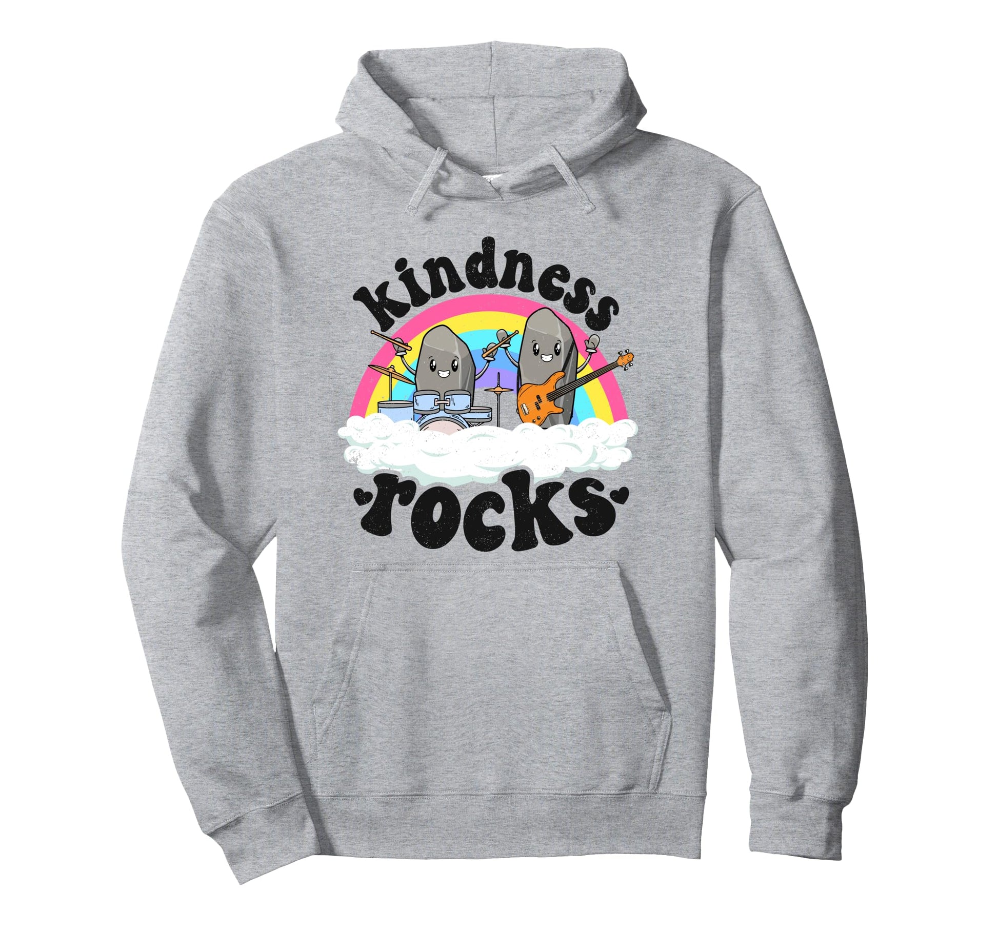 Anti Bullying Rainbow Hippie Music Hoodie - Custom Art Print Unisex - T-Shirt, Sweatshirt, Hoodie