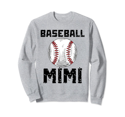 Baseball Mimi Family Matching Sweatshirt - Fun Novelty Design for Adults - T-Shirt, Sweatshirt, Hoodie