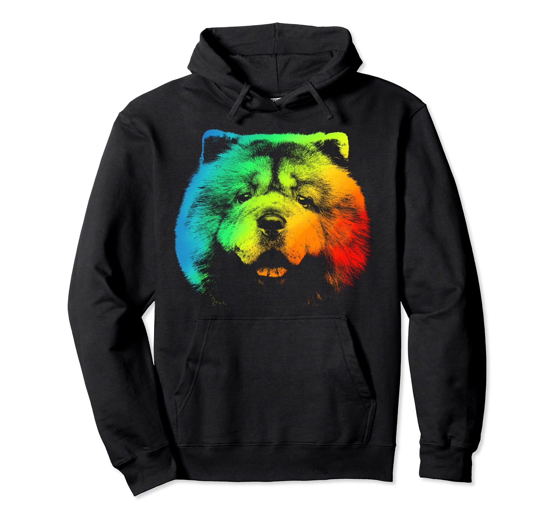 Chow Chow Colorful Rainbow Hoodie - Streetwear Style Unisex - T-Shirt, Sweatshirt, Hoodie