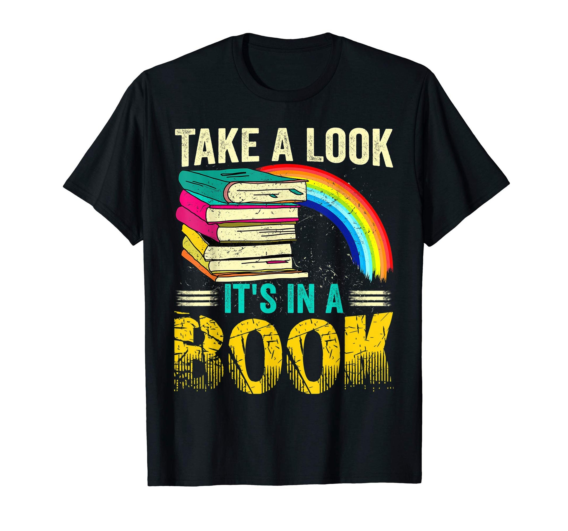 Take Its Book Rainbow Reading Book T-Shirt - Aesthetic Graphic Unisex - T-Shirt, Sweatshirt, Hoodie