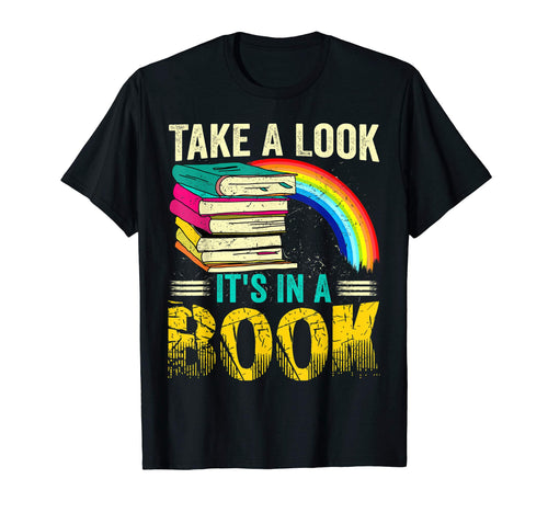 Take Its Book Rainbow Reading Book T-Shirt - Aesthetic Graphic Unisex - T-Shirt, Sweatshirt, Hoodie