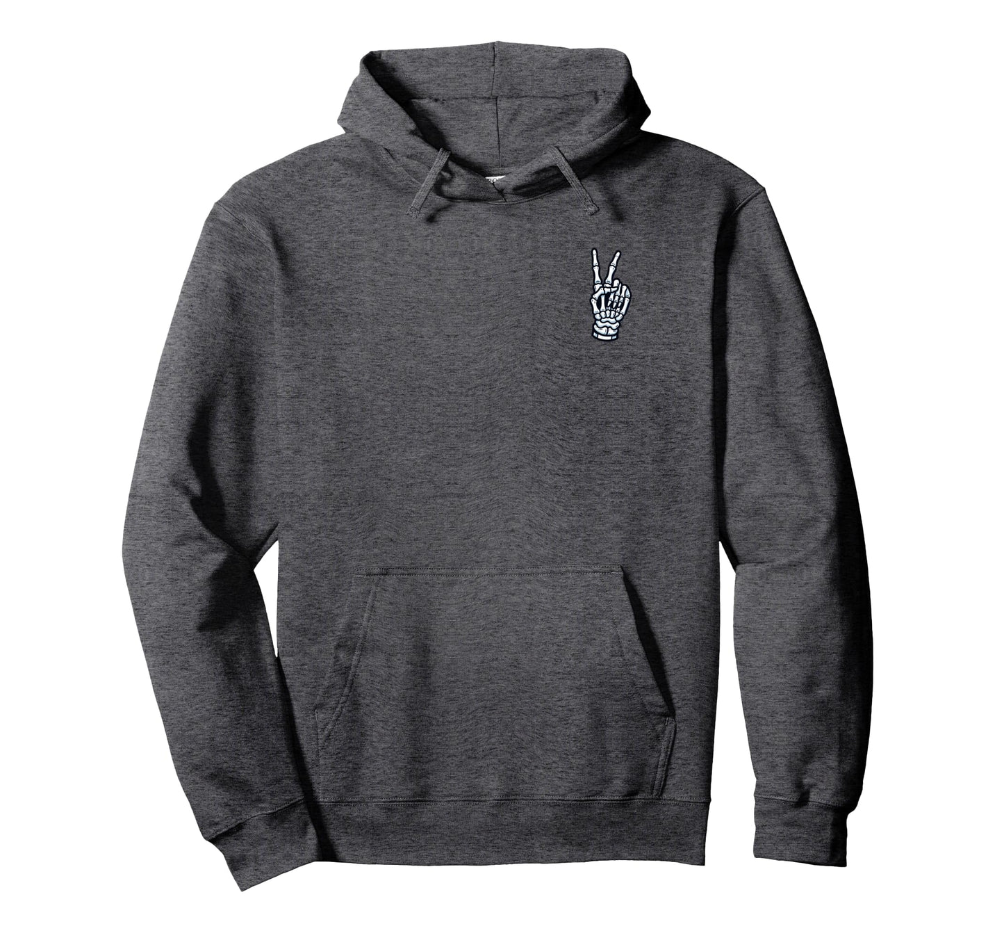 Skeleton Hand Peace Sign Bone Fall Hoodie - Streetwear Style Unisex - T-Shirt, Sweatshirt, Hoodie