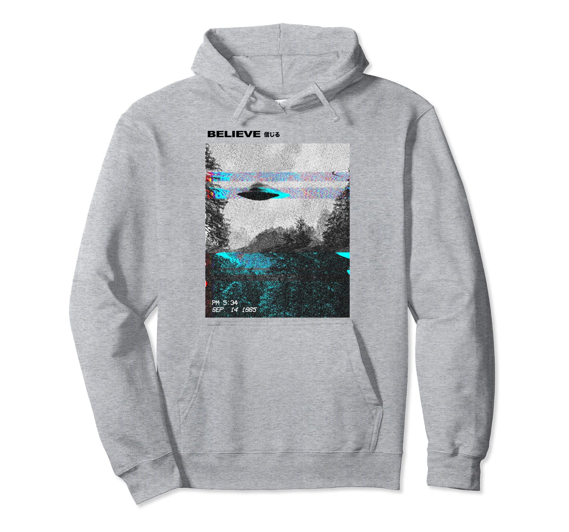 Ufo Vaporwave Aesthetic Japanese 80S Hoodie - Custom Art Print Men Women - T-Shirt, Sweatshirt, Hoodie