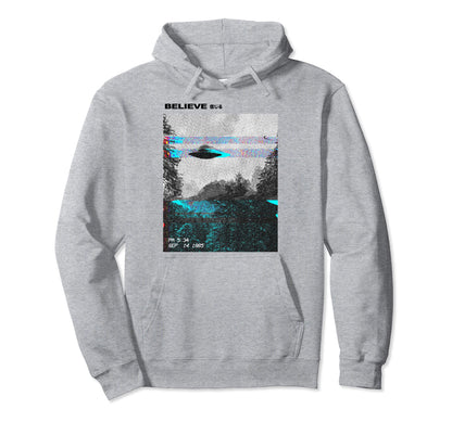 Ufo Vaporwave Aesthetic Japanese 80S Hoodie - Custom Art Print Men Women - T-Shirt, Sweatshirt, Hoodie