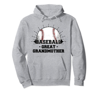 Game Day Baseball Great Grandmother Hoodie - Casual Everyday Wear Men Women - T-Shirt, Sweatshirt, Hoodie