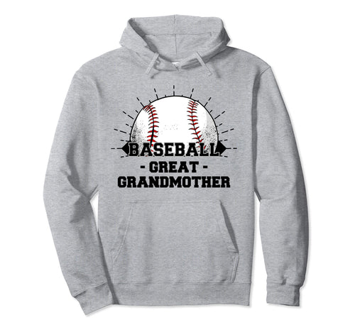 Game Day Baseball Great Grandmother Hoodie - Casual Everyday Wear Men Women - T-Shirt, Sweatshirt, Hoodie
