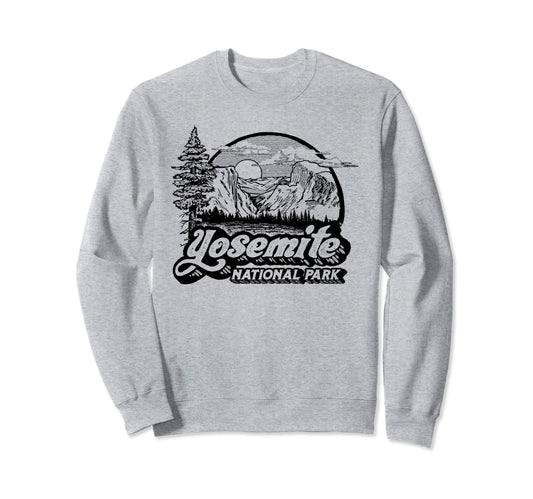 Yosemite National Park Eighties 80S Sweatshirt - Graphic Print for Adults - T-Shirt, Sweatshirt, Hoodie