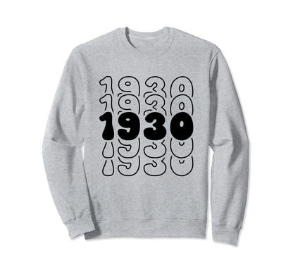 94 Year Old Groovy 94Th Birthday Boho Sweatshirt - Minimalist Print Unisex - T-Shirt, Sweatshirt, Hoodie
