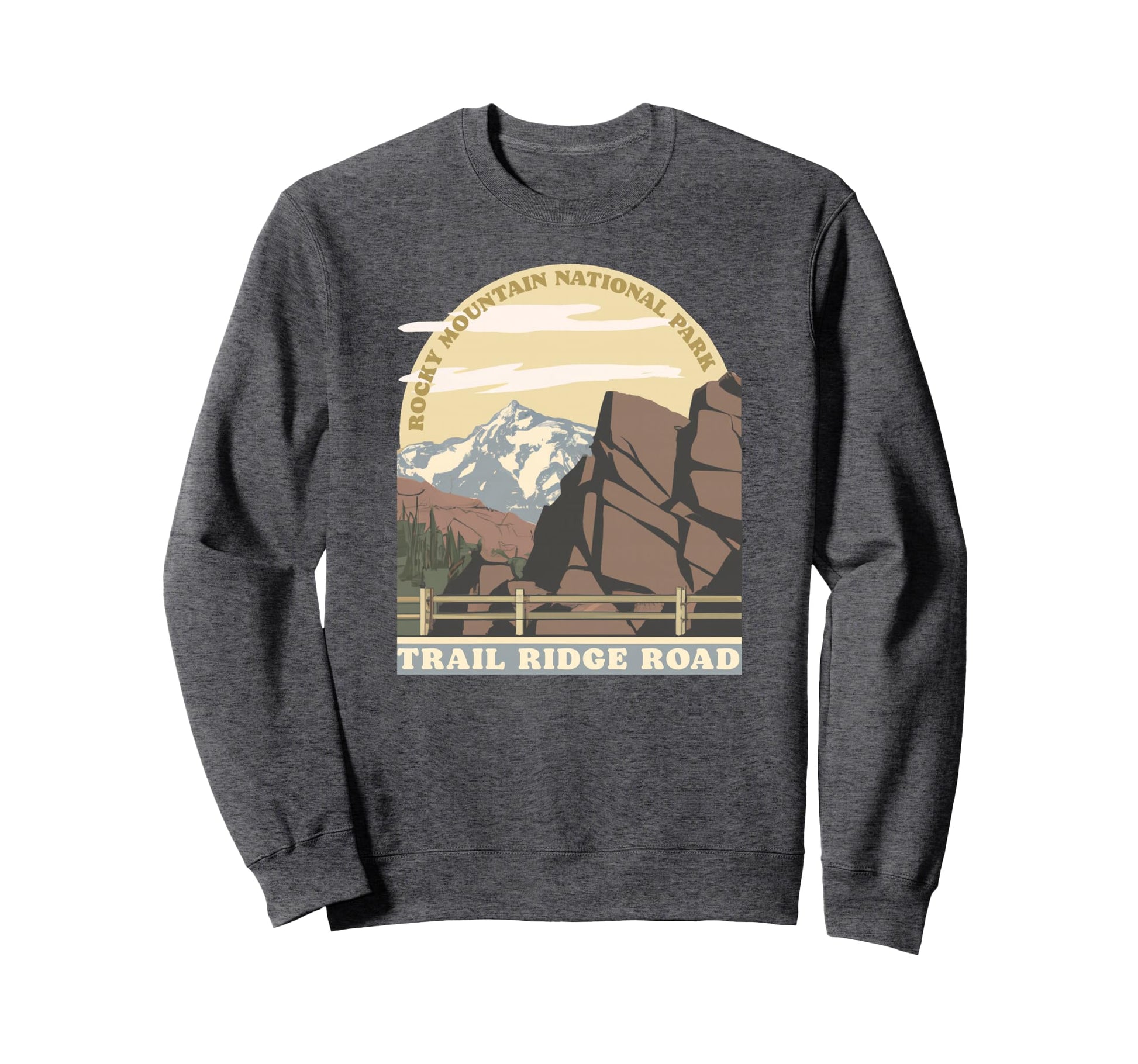 Rocky Mountain National Park Trail Sweatshirt - Custom Art Print Men Women - T-Shirt, Sweatshirt, Hoodie