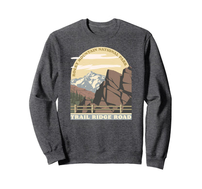 Rocky Mountain National Park Trail Sweatshirt - Custom Art Print Men Women - T-Shirt, Sweatshirt, Hoodie