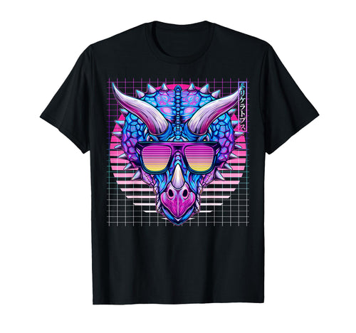 Triceratops Sunglasses Dinosaur T-Shirt - Graphic Print for Adults - T-Shirt, Sweatshirt, Hoodie