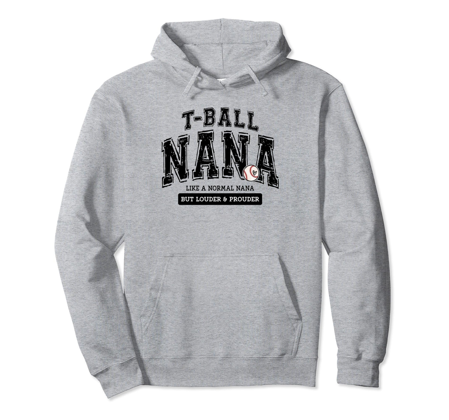 T Ball Nana Ball Nana Matching Family Hoodie - Minimalist Print for Adults - T-Shirt, Sweatshirt, Hoodie