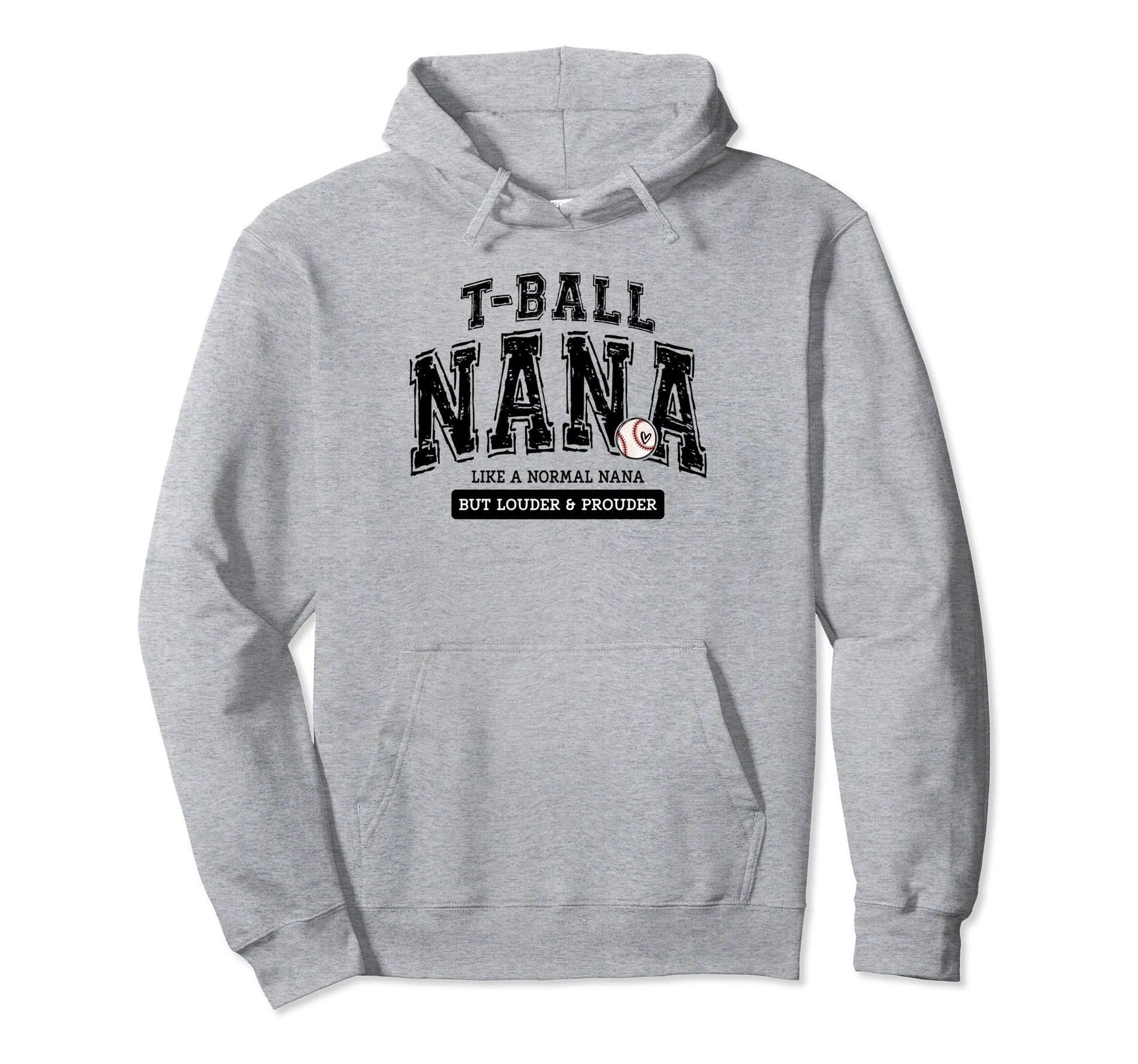 T Ball Nana Ball Nana Matching Family Hoodie - Minimalist Print for Adults - T-Shirt, Sweatshirt, Hoodie