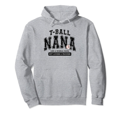 T Ball Nana Ball Nana Matching Family Hoodie - Minimalist Print for Adults - T-Shirt, Sweatshirt, Hoodie