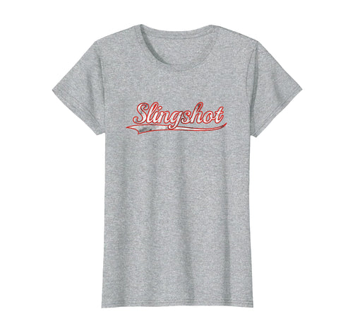 Slingshot Varsity Distressed T-Shirt - Streetwear Style for Adults - T-Shirt, Sweatshirt, Hoodie
