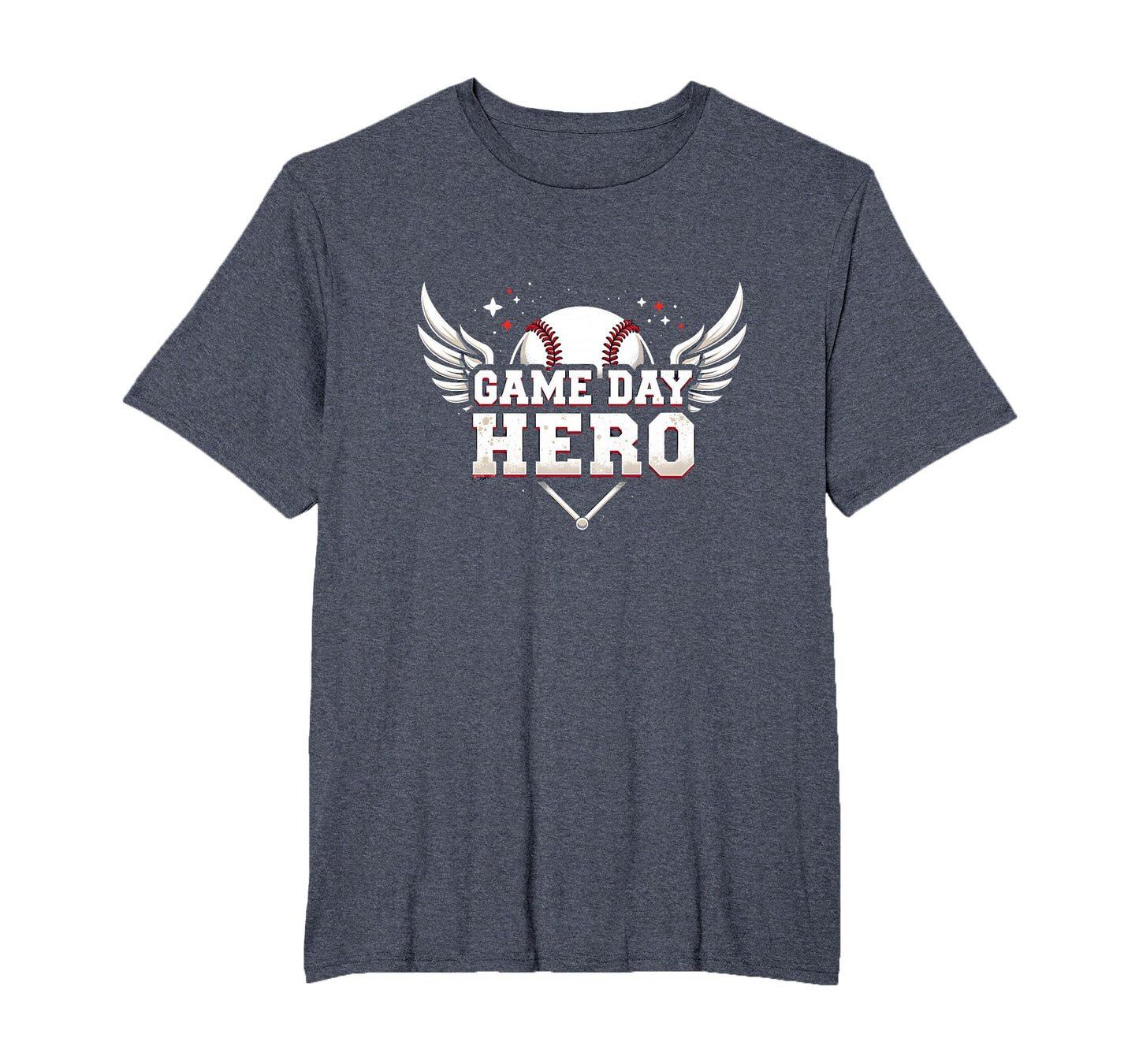 Baseball Dad Game Day Hero Proud Father T-Shirt - Novelty Apparel Unisex - T-Shirt, Sweatshirt, Hoodie