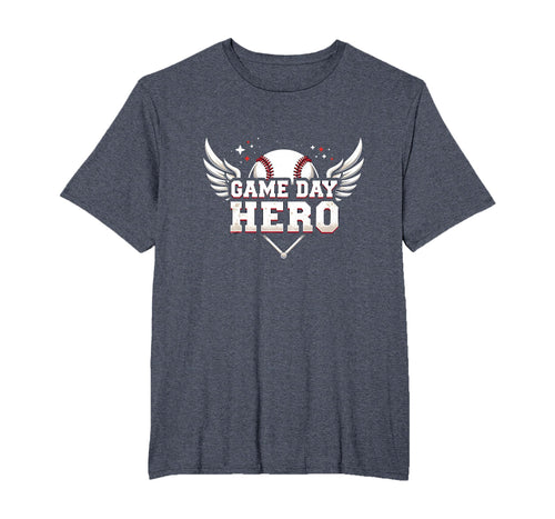 Baseball Dad Game Day Hero Proud Father T-Shirt - Novelty Apparel Unisex - T-Shirt, Sweatshirt, Hoodie