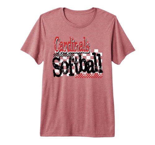 Cardinals School Spirit Game Day T-Shirt - Custom Art Print for Adults - T-Shirt, Sweatshirt, Hoodie