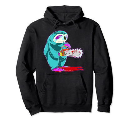 80S Vaporwave Aesthetic Lazy Animal Hoodie - Custom Art Print for Adults - T-Shirt, Sweatshirt, Hoodie
