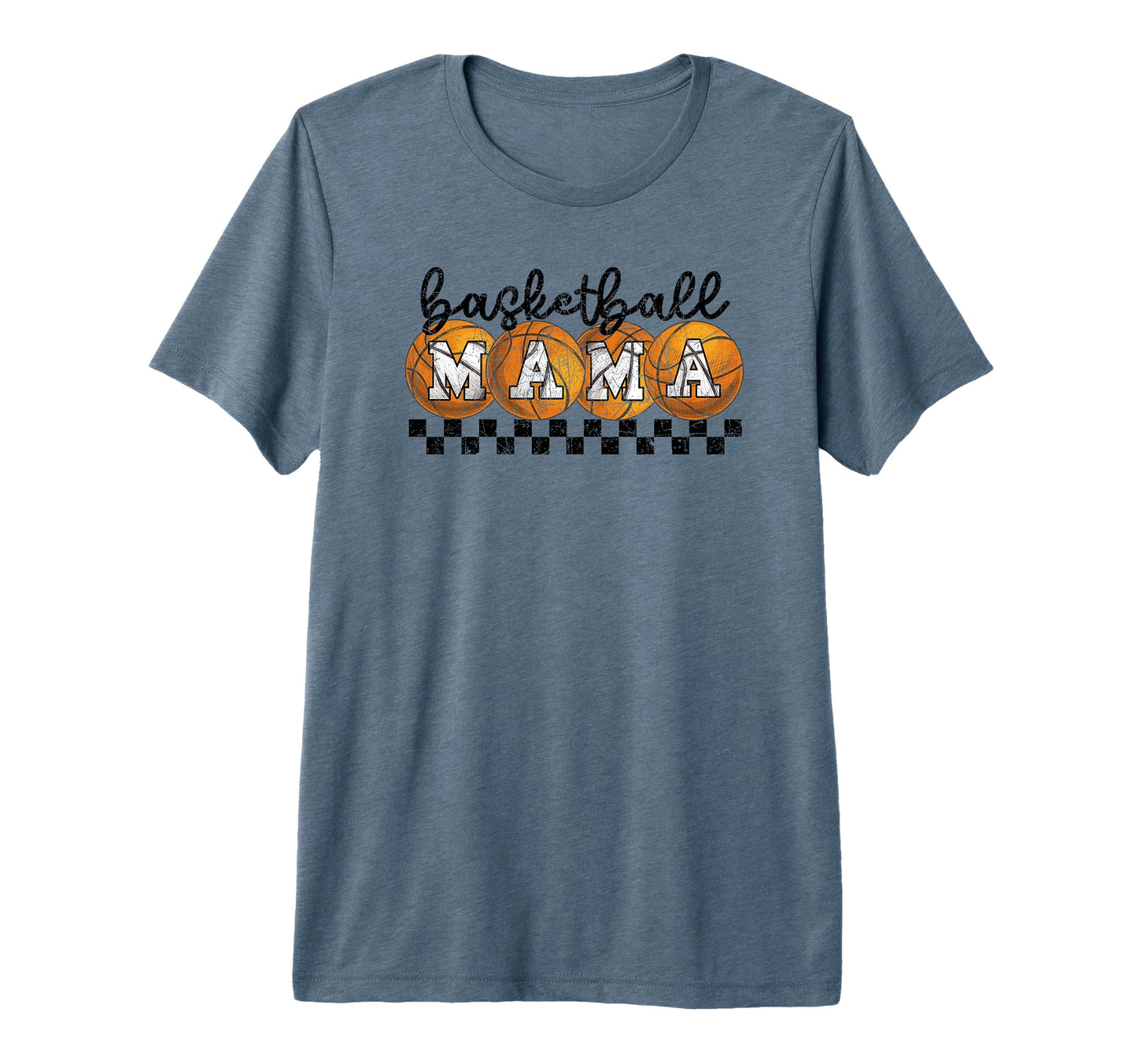 Basketball Mama Checkered Basketball T-Shirt - Casual Everyday Wear Unisex - T-Shirt, Sweatshirt, Hoodie