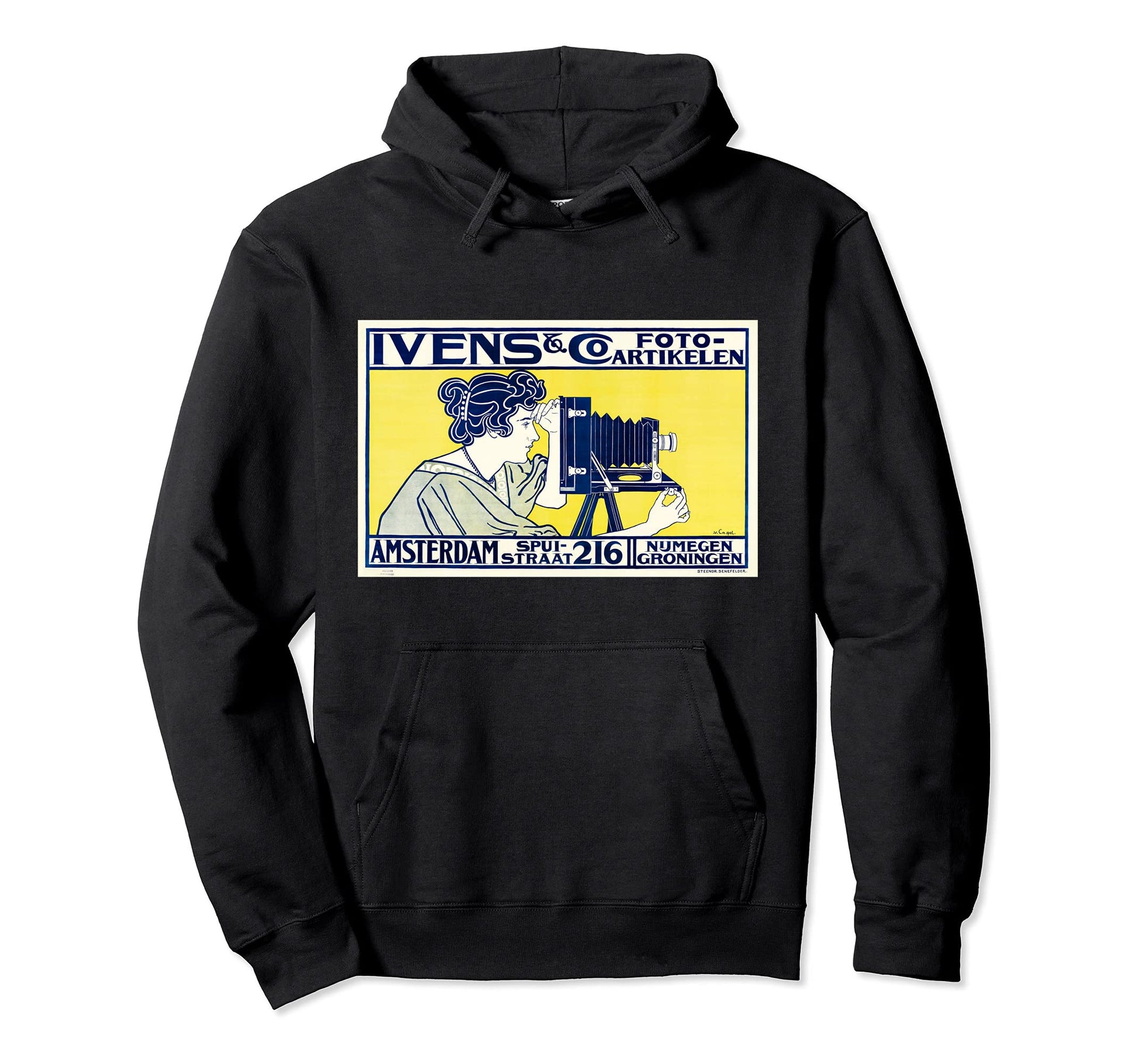 Art Nouveau Dutch Amsterdam Hoodie - Custom Art Print Men Women - T-Shirt, Sweatshirt, Hoodie