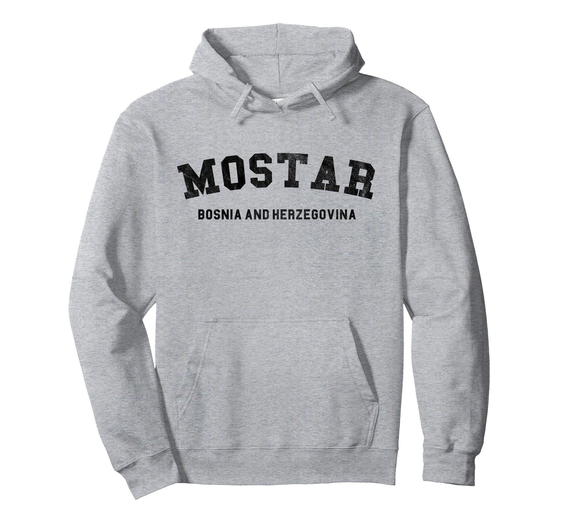 Varsity Mostar Bosnia And Herzegovina Hoodie - Graphic Print Men Women - T-Shirt, Sweatshirt, Hoodie