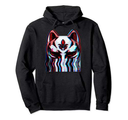 Vaporwave Japanese Aesthetic Kitsune Hoodie - Streetwear Style Men Women - T-Shirt, Sweatshirt, Hoodie
