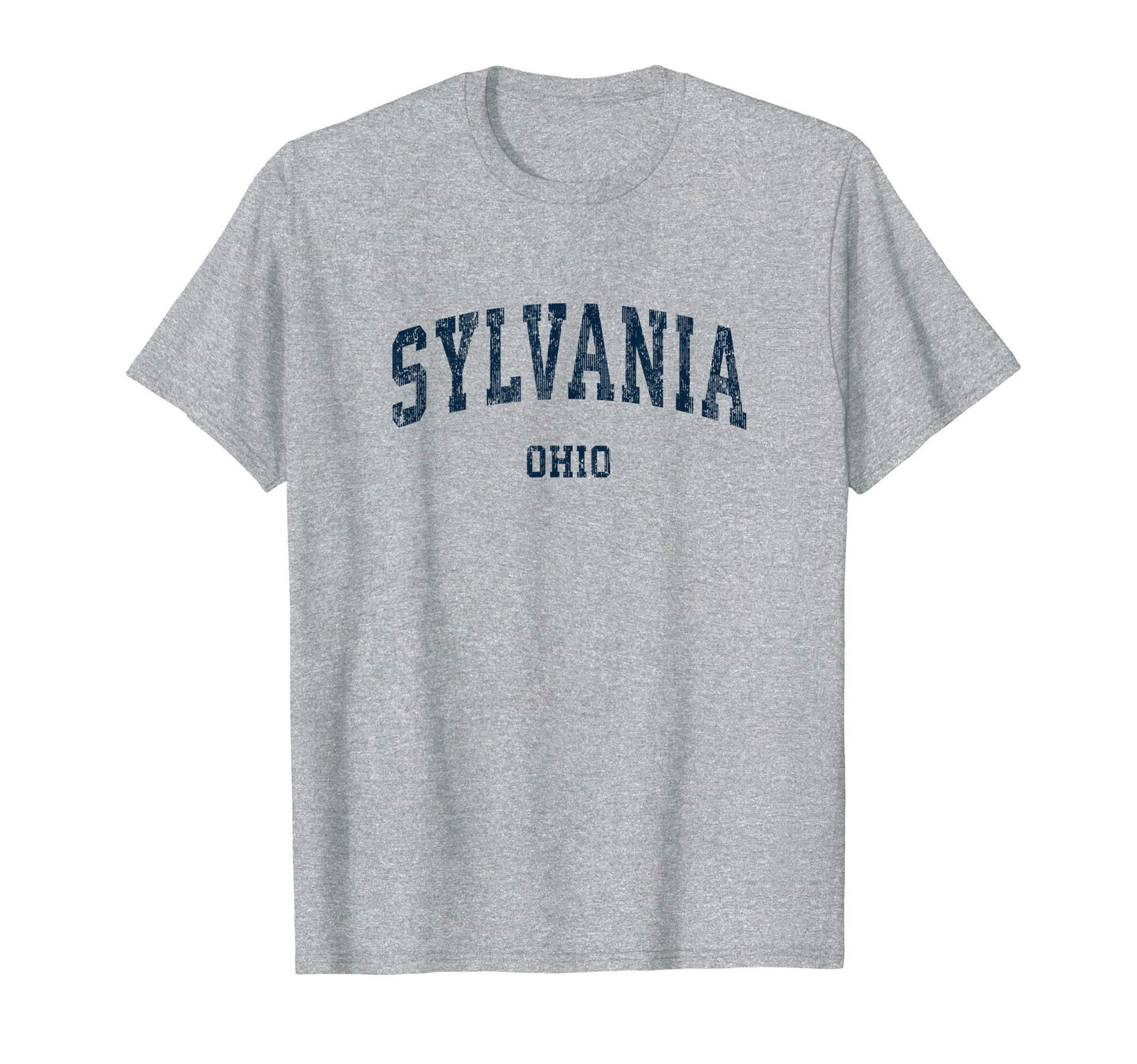 Sylvania Ohio Oh Varsity Sports Navy T-Shirt - Custom Art Print Men Women - T-Shirt, Sweatshirt, Hoodie
