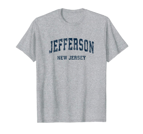 Jefferson New Jersey Nj Varsity Sports T-Shirt - Fun Novelty Design Unisex - T-Shirt, Sweatshirt, Hoodie