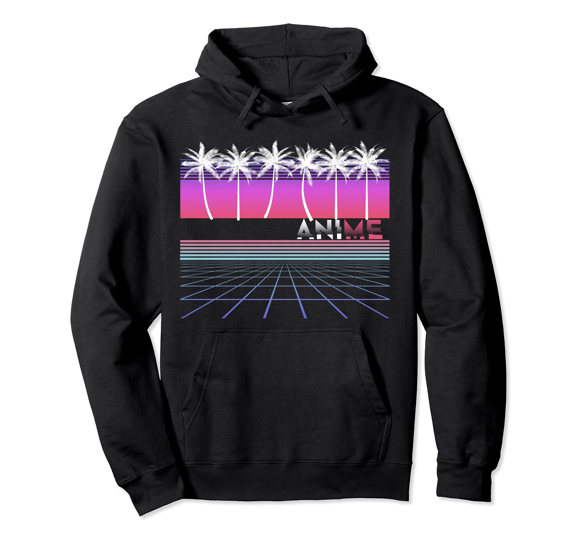 Anime 80S 90S Vaporwave Aesthetic Beach Hoodie - Novelty Apparel Men Women - T-Shirt, Sweatshirt, Hoodie