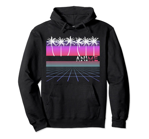 Anime 80S 90S Vaporwave Aesthetic Beach Hoodie - Trendy Graphic Men Women - T-Shirt, Sweatshirt, Hoodie