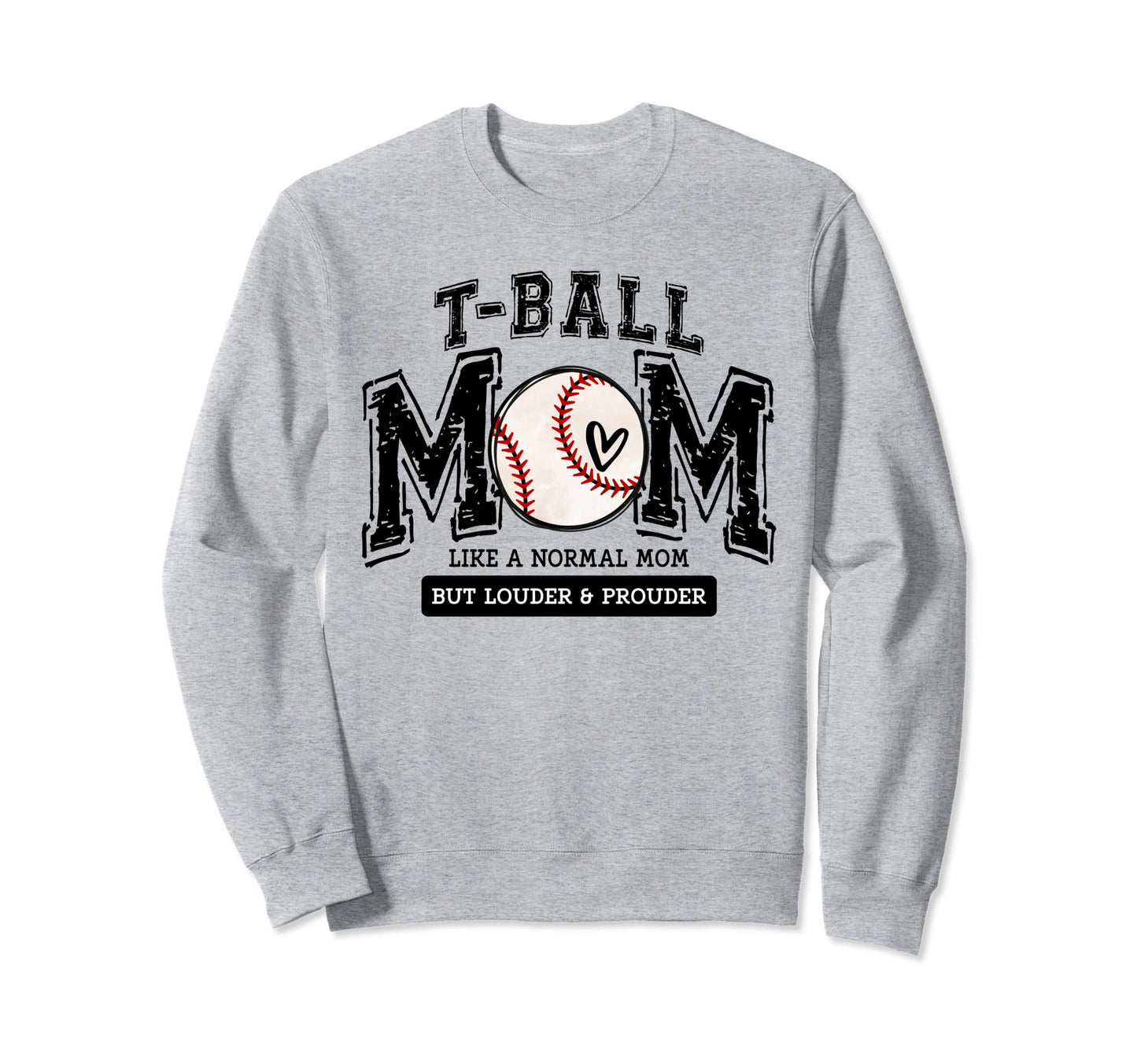 T Ball Mom Ball Mama Matching Sweatshirt - Custom Art Print for Adults - T-Shirt, Sweatshirt, Hoodie
