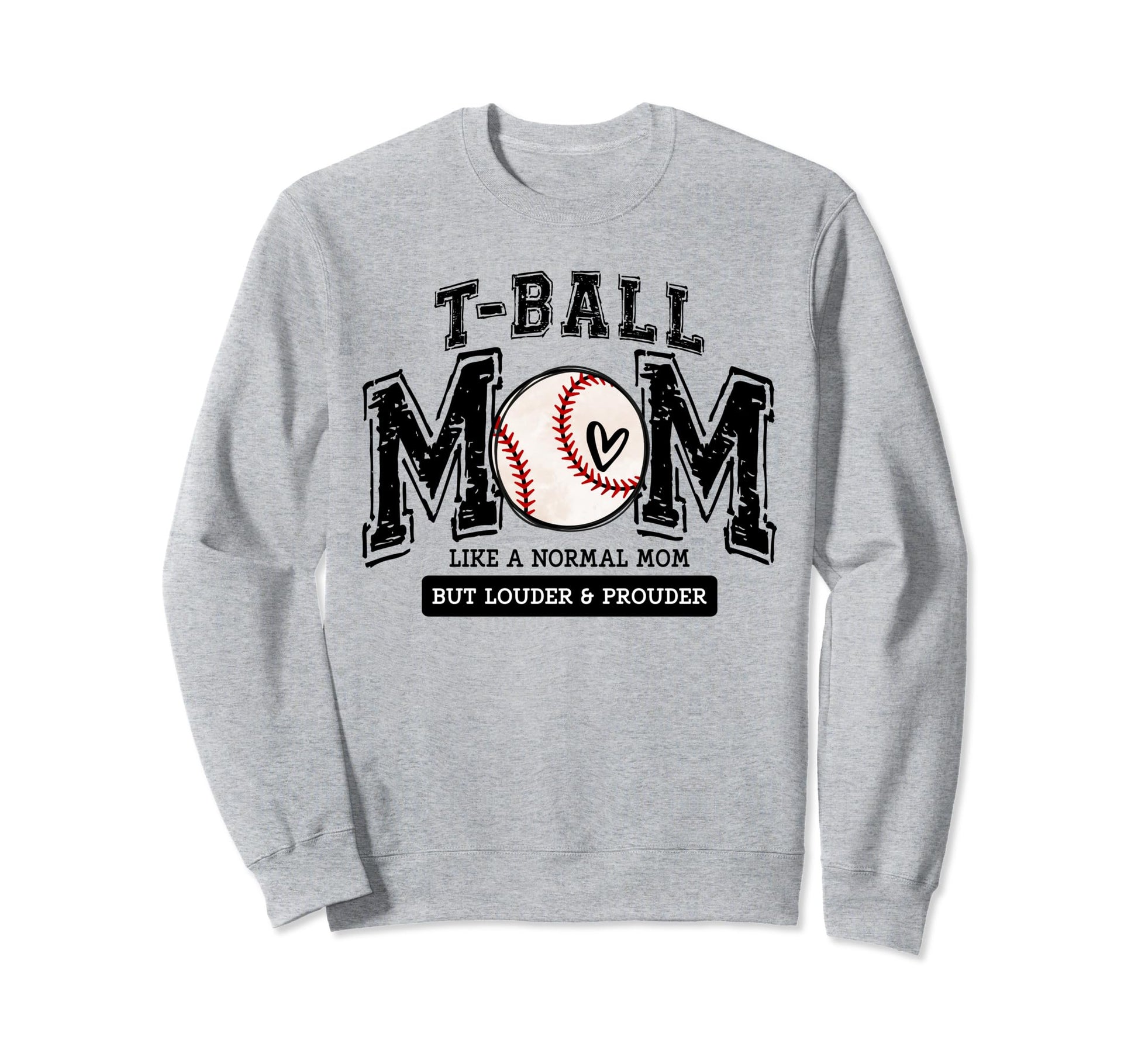 T Ball Mom Ball Mama Matching Sweatshirt - Custom Art Print for Adults - T-Shirt, Sweatshirt, Hoodie