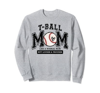 T Ball Mom Ball Mama Matching Sweatshirt - Custom Art Print for Adults - T-Shirt, Sweatshirt, Hoodie