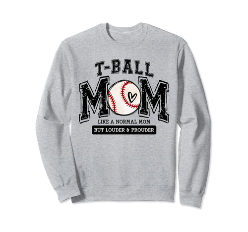 T Ball Mom Ball Mama Matching Sweatshirt - Custom Art Print for Adults - T-Shirt, Sweatshirt, Hoodie