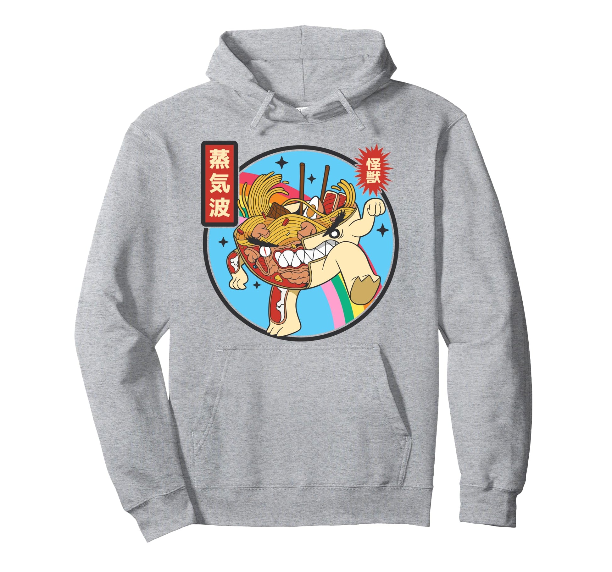 Angry Ramen Bowl X Ray Rainbow Japan Hoodie - Unique Graphic Men Women - T-Shirt, Sweatshirt, Hoodie