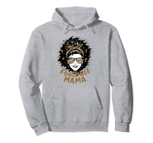 Womens Moms Coquette Bow Football Mama Hoodie - Trendy Graphic Men Women - T-Shirt, Sweatshirt, Hoodie
