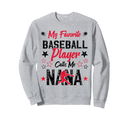 My Favorite Baseball Player Calls Sweatshirt - Custom Art Print for Adults - T-Shirt, Sweatshirt, Hoodie