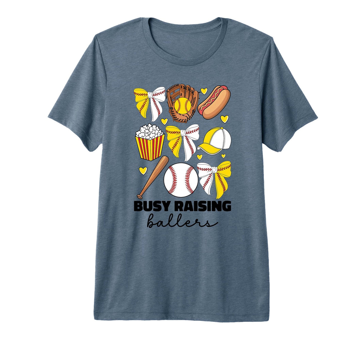 Busy Raising Ballers Baseball And T-Shirt - Aesthetic Graphic for Adults - T-Shirt, Sweatshirt, Hoodie
