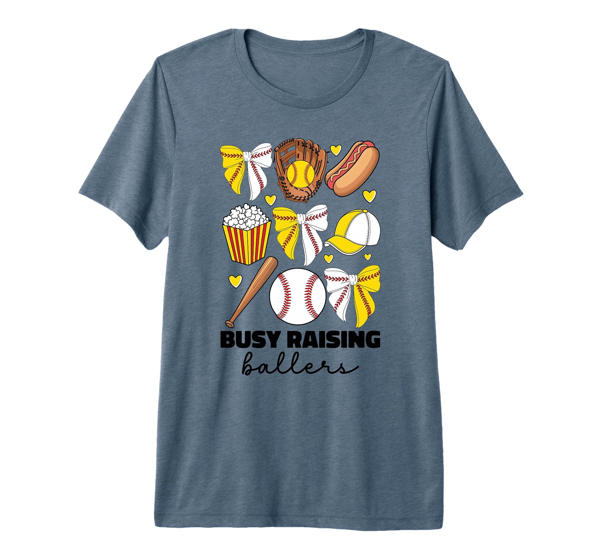Busy Raising Ballers Baseball And T-Shirt - Aesthetic Graphic for Adults - T-Shirt, Sweatshirt, Hoodie