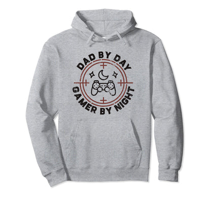 Dad Day Gamer Night Video Games Hoodie - Casual Everyday Wear for Adults - T-Shirt, Sweatshirt, Hoodie