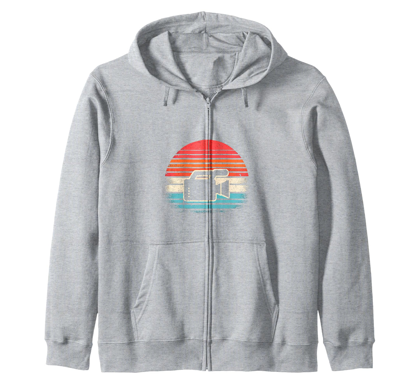 Sunset Video Camera Sweatshirt - Minimalist Print for Adults - T-Shirt, Sweatshirt, Hoodie