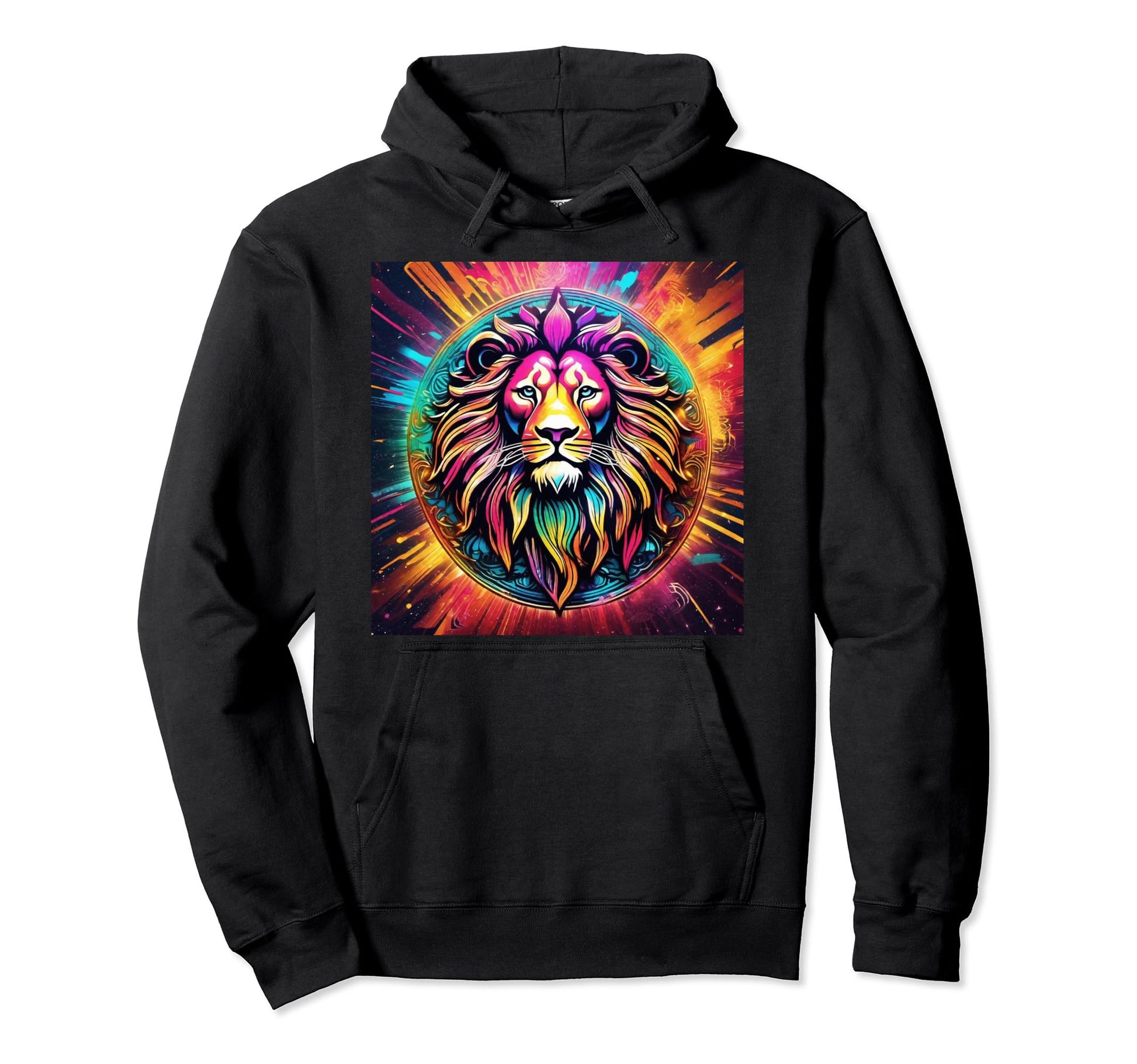 Epic Cat And Great Lion Rainbow Trendy Hoodie - Trendy Graphic Unisex - T-Shirt, Sweatshirt, Hoodie