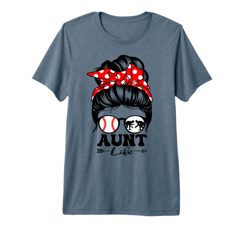 Aunt Life Messy Bun Hair Funny T-Shirt - Graphic Print for Adults - T-Shirt, Sweatshirt, Hoodie