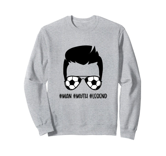 Soccer Dad Football Dad Fathers Day Sweatshirt - Trendy Graphic Unisex - T-Shirt, Sweatshirt, Hoodie