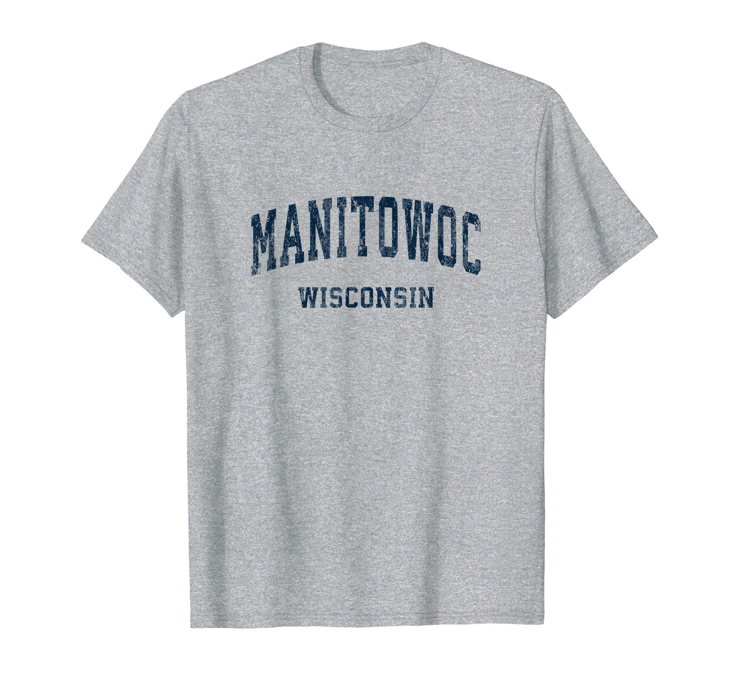 Manitowoc Wisconsin Wi Varsity Sports T-Shirt - Minimalist Print Men Women - T-Shirt, Sweatshirt, Hoodie