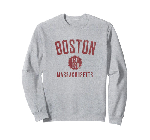 Boston Varsity Distressed Sweatshirt - Unique Graphic Unisex - T-Shirt, Sweatshirt, Hoodie