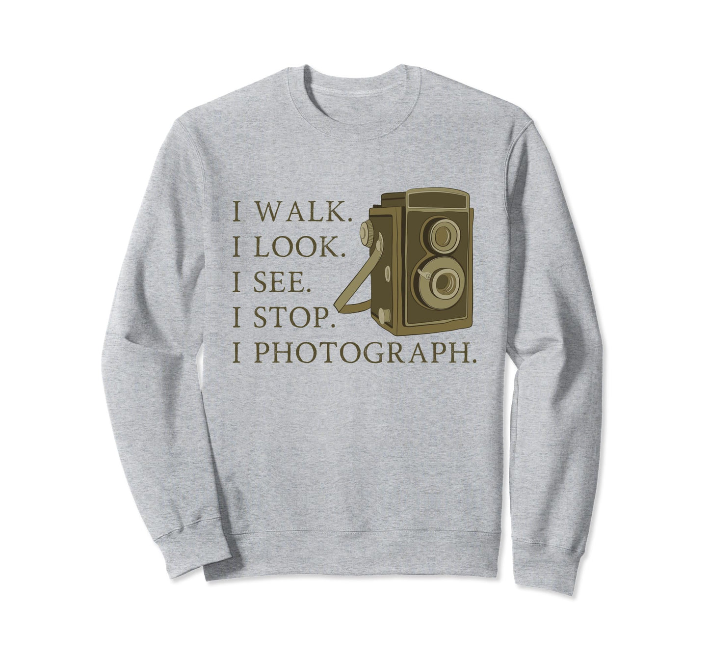 Photography Old Camera Sweatshirt - Casual Everyday Wear Unisex - T-Shirt, Sweatshirt, Hoodie