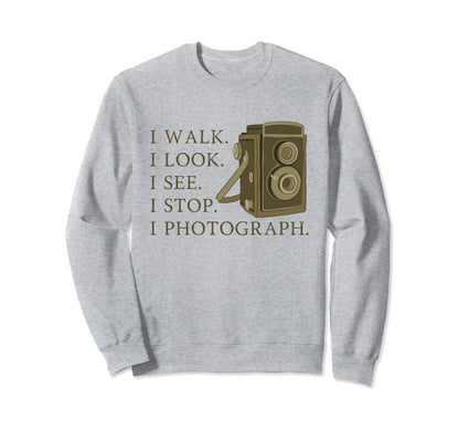 Photography Old Camera Sweatshirt - Casual Everyday Wear Unisex - T-Shirt, Sweatshirt, Hoodie