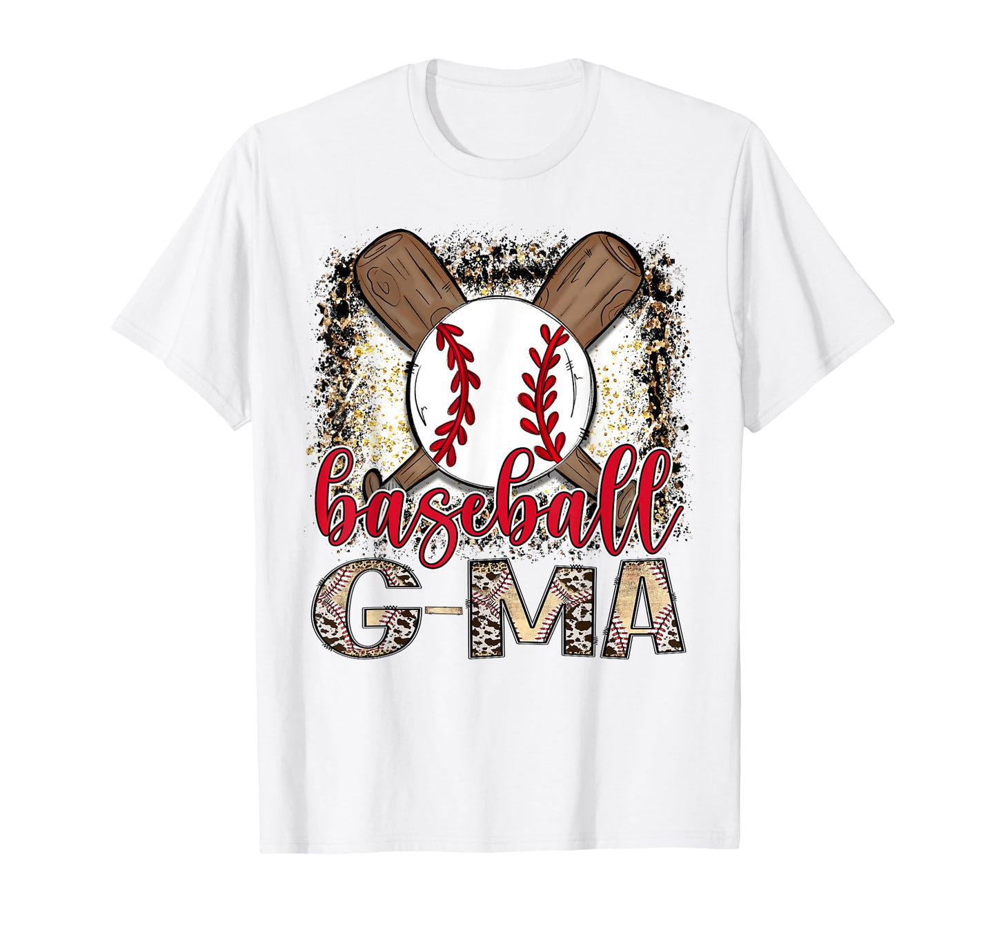 Baseball G Ma Leopard Proud Ball T-Shirt - Casual Everyday Wear for Adults - T-Shirt, Sweatshirt, Hoodie